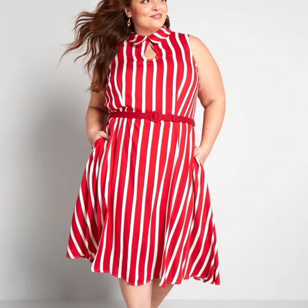 NWT ModCloth x Collectif Posh Your Luck A-Line Dress